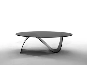 ALISSA - Round glass coffee table by Tonin Casa - view 2